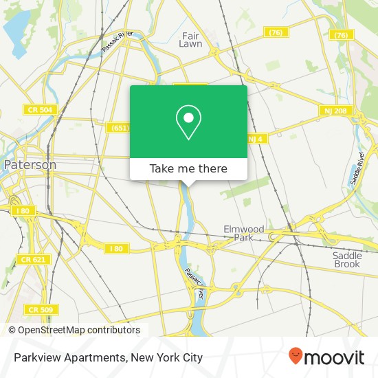 Mapa de Parkview Apartments