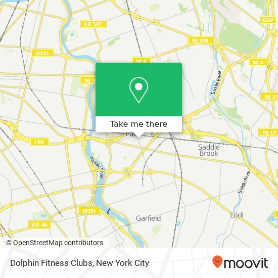 Dolphin Fitness Clubs map