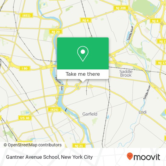 Mapa de Gantner Avenue School