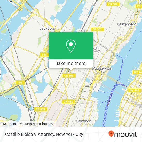 Castillo Eloisa V Attorney map