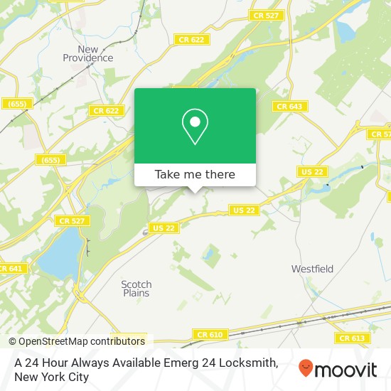 Mapa de A 24 Hour Always Available Emerg 24 Locksmith