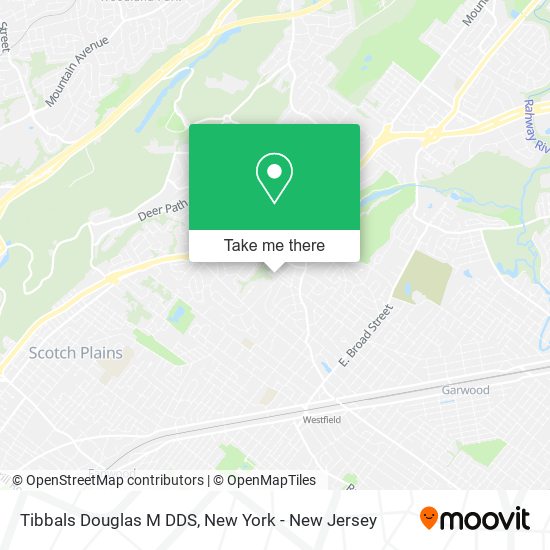 Tibbals Douglas M DDS map