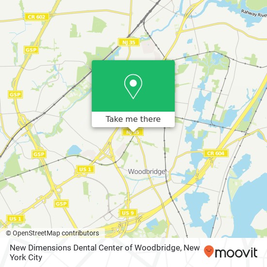 Mapa de New Dimensions Dental Center of Woodbridge