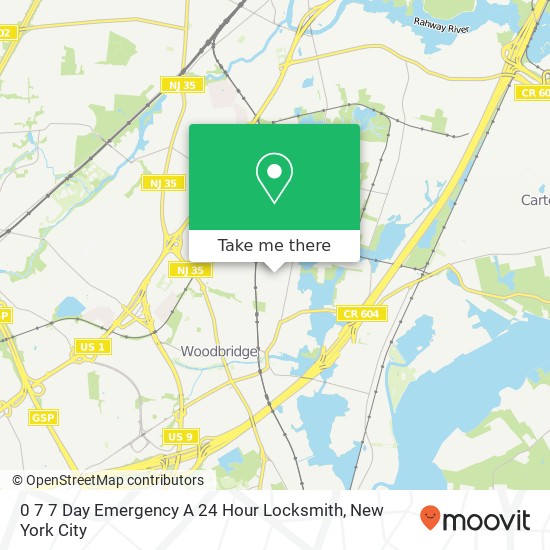 Mapa de 0 7 7 Day Emergency A 24 Hour Locksmith