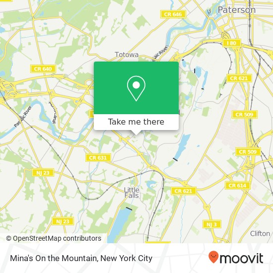 Mina's On the Mountain map