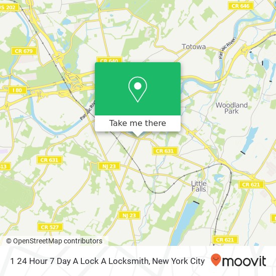 1 24 Hour 7 Day A Lock A Locksmith map