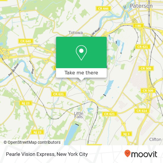 Pearle Vision Express map