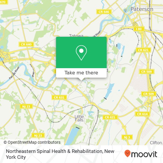 Northeastern Spinal Health & Rehabilitation map