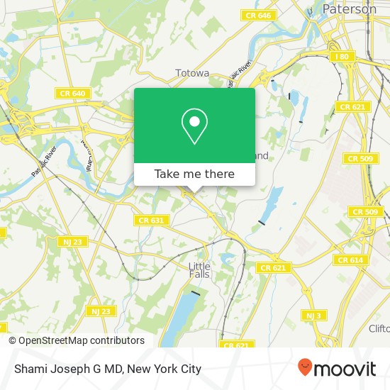 Mapa de Shami Joseph G MD