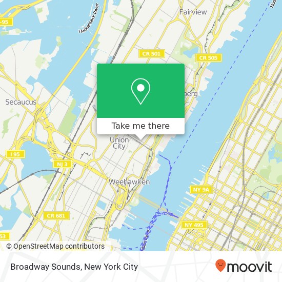 Broadway Sounds map