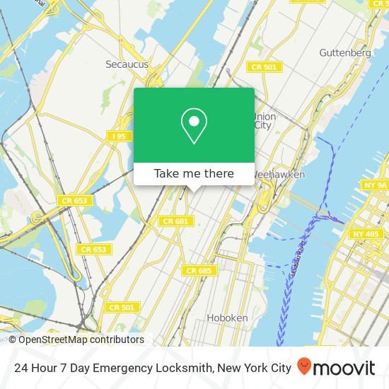 Mapa de 24 Hour 7 Day Emergency Locksmith