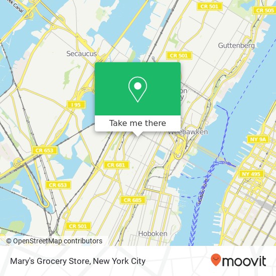 Mapa de Mary's Grocery Store