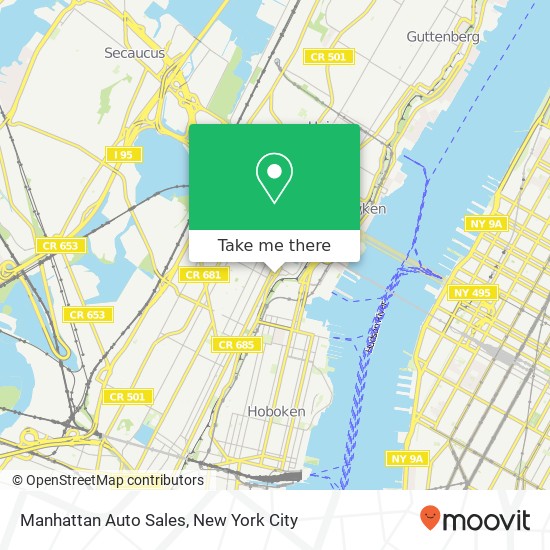 Manhattan Auto Sales map
