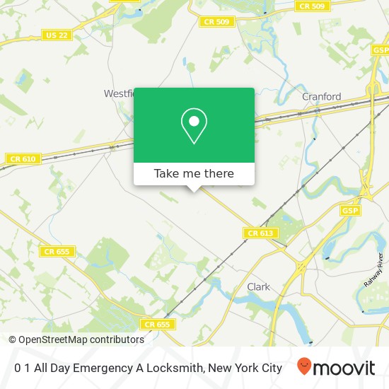 Mapa de 0 1 All Day Emergency A Locksmith