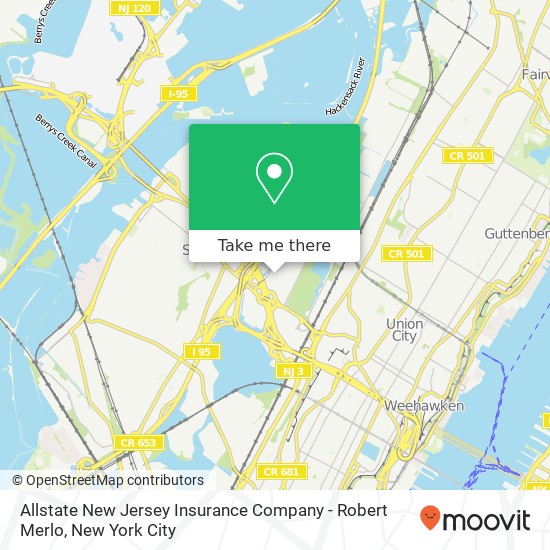 Allstate New Jersey Insurance Company - Robert Merlo map