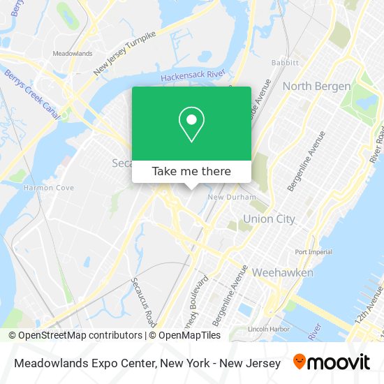 Meadowlands Expo Center map