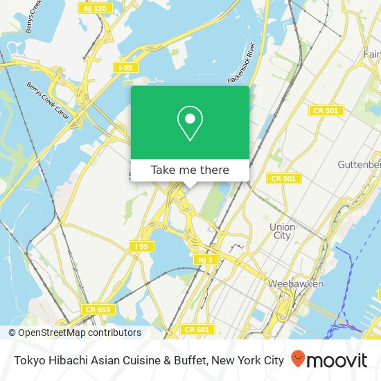 Tokyo Hibachi Asian Cuisine & Buffet map