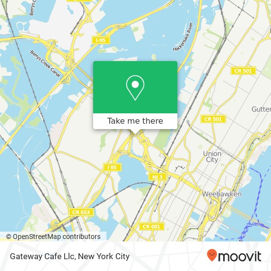 Mapa de Gateway Cafe Llc