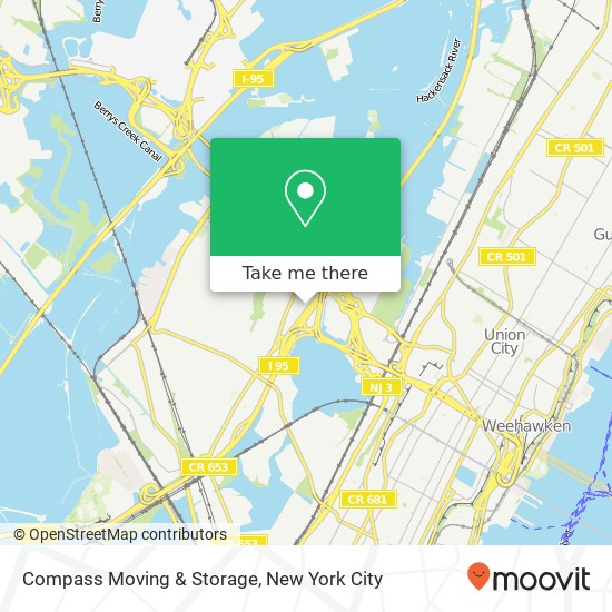 Compass Moving & Storage map