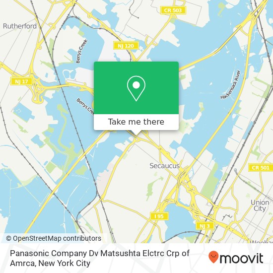 Panasonic Company Dv Matsushta Elctrc Crp of Amrca map