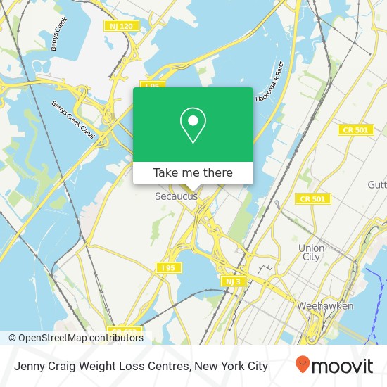 Jenny Craig Weight Loss Centres map