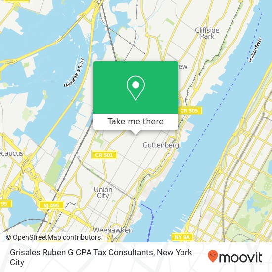 Grisales Ruben G CPA Tax Consultants map