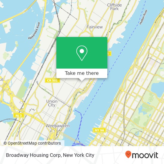 Broadway Housing Corp map