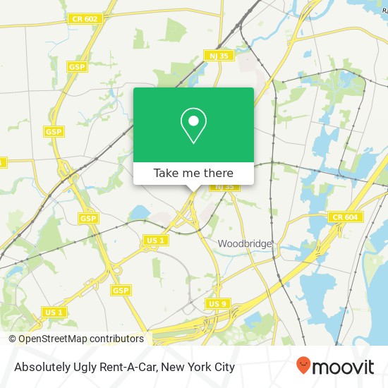 Absolutely Ugly Rent-A-Car map