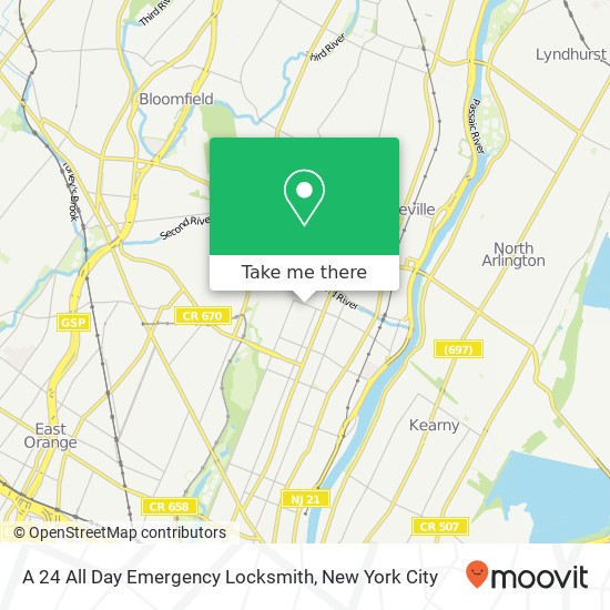 Mapa de A 24 All Day Emergency Locksmith