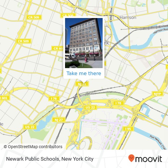 Mapa de Newark Public Schools