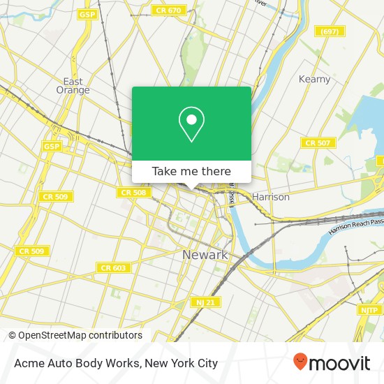 Mapa de Acme Auto Body Works