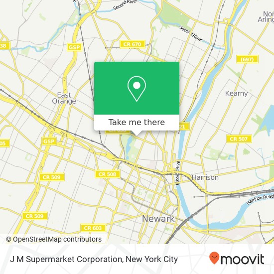 Mapa de J M Supermarket Corporation
