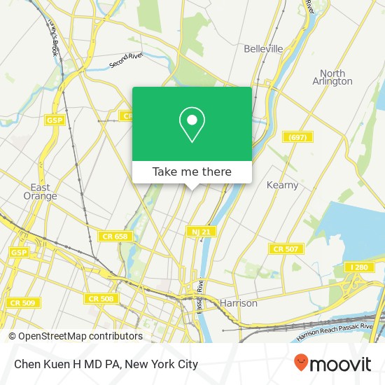 Mapa de Chen Kuen H MD PA
