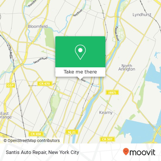 Santis Auto Repair map