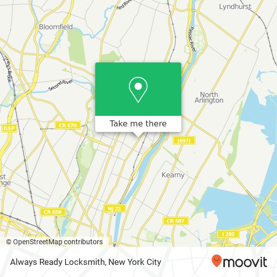 Always Ready Locksmith map