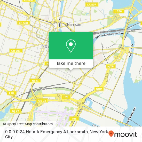 Mapa de 0 0 0 0 24 Hour A Emergency A Locksmith