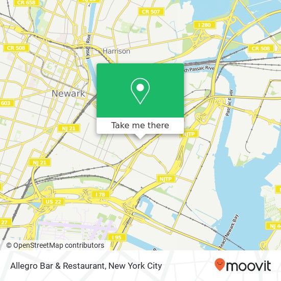 Mapa de Allegro Bar & Restaurant
