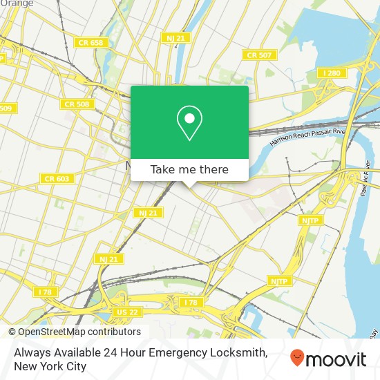 Mapa de Always Available 24 Hour Emergency Locksmith