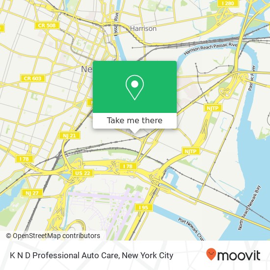 K N D Professional Auto Care map