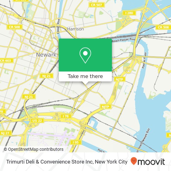 Mapa de Trimurti Deli & Convenience Store Inc