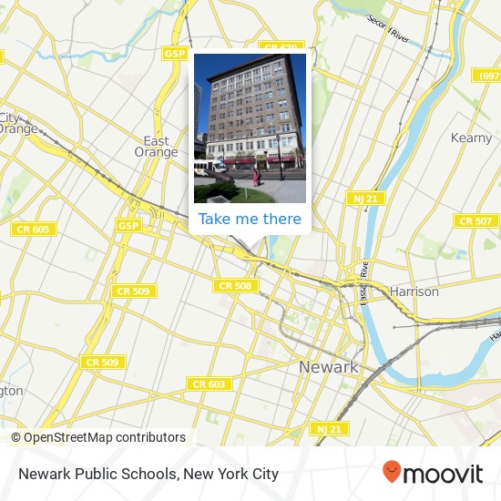 Newark Public Schools map