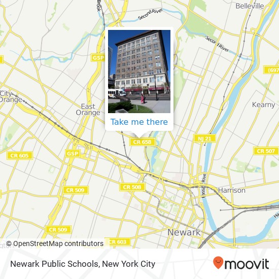 Newark Public Schools map