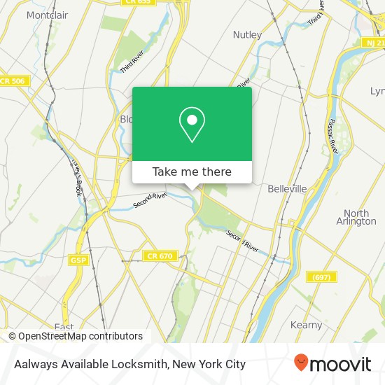 Aalways Available Locksmith map