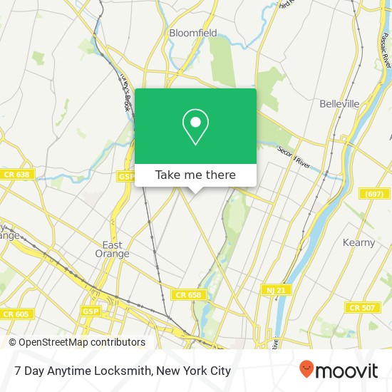 7 Day Anytime Locksmith map