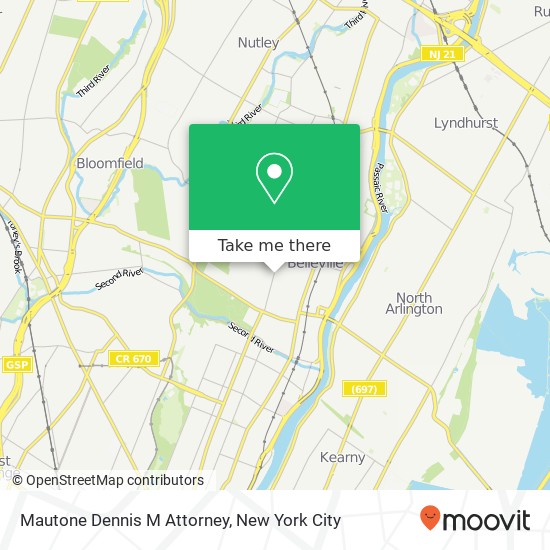 Mautone Dennis M Attorney map