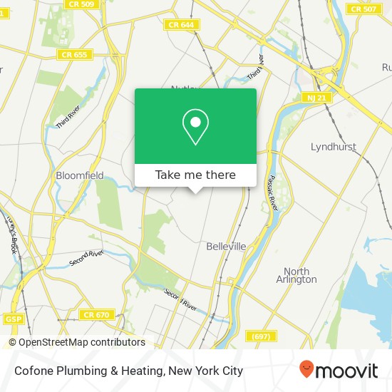 Mapa de Cofone Plumbing & Heating