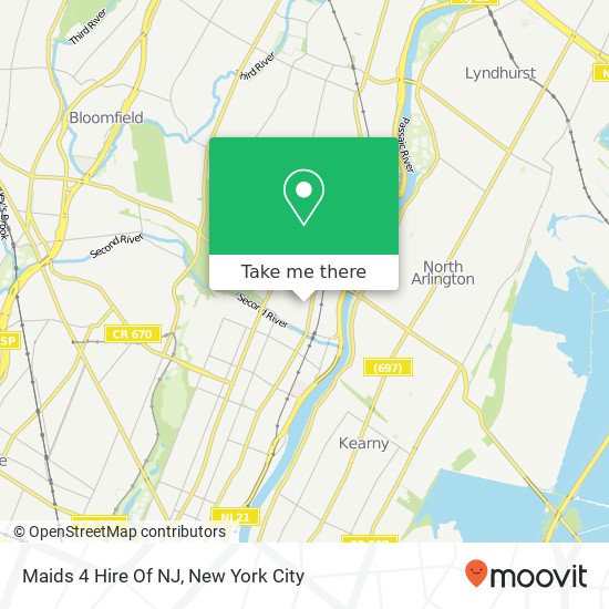 Mapa de Maids 4 Hire Of NJ