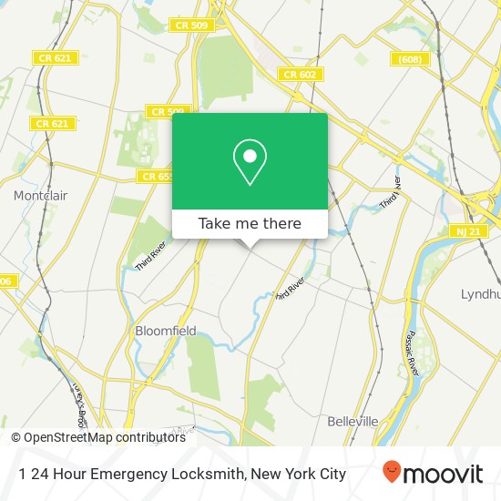 1 24 Hour Emergency Locksmith map