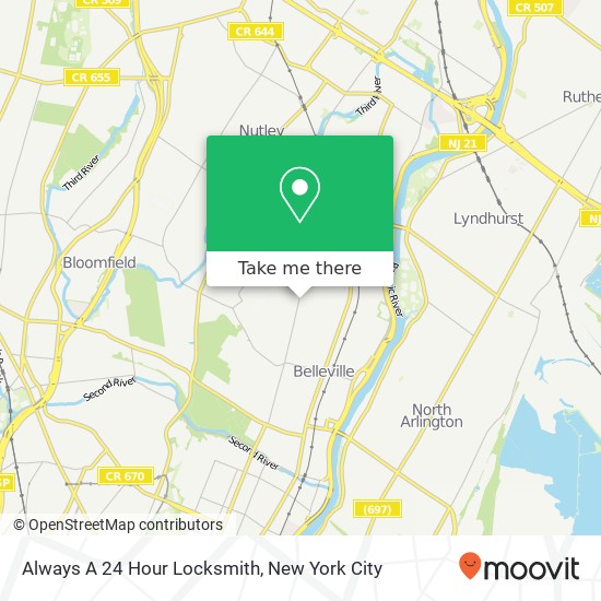 Mapa de Always A 24 Hour Locksmith