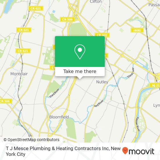 Mapa de T J Mesce Plumbing & Heating Contractors Inc